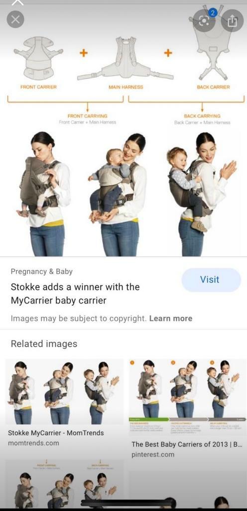 stokke 3 in 1 baby carrier